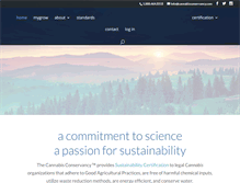 Tablet Screenshot of cannabisconservancy.com